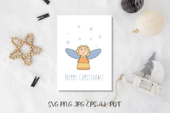 A Christmas Angel Graphic for Creative Business Products
