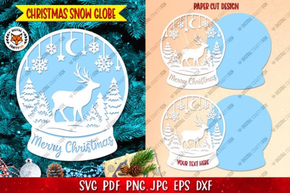 A Cozy Snow Globe SVG for Handmade Holiday Graphics