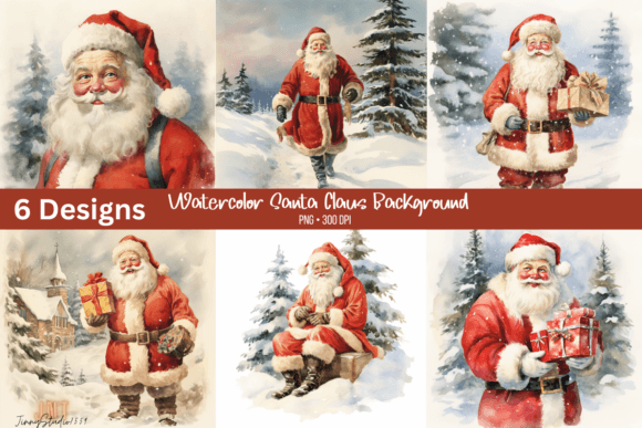A Design Review: Using Christmas Santa Claus Backgrounds in Editorial Graphics