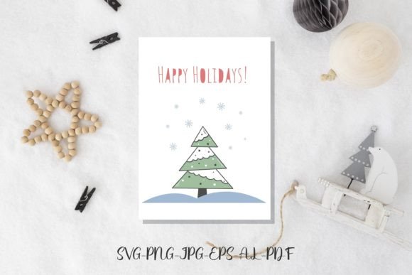 A Designer's Review of the Happy Holidays Card Christmas Tree