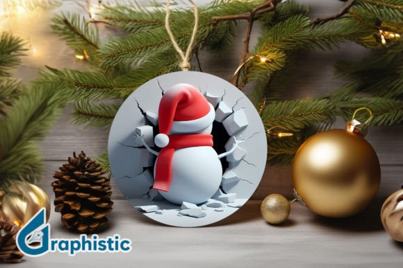 A Designer's Take on the 3D Snowman Christmas Ornament Back