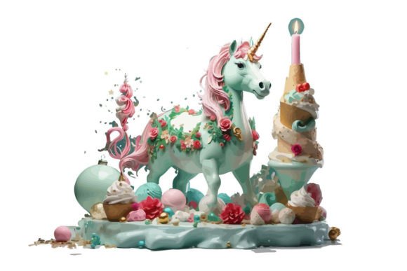 A Festive Unicorn Silhouette: Graphics for a Holiday Brand