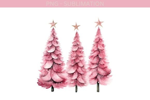 A Pink Christmas Tree Graphic: More Than Just Festive Clipart
