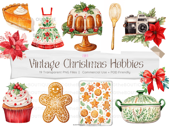 A Review of Classic Christmas Baking Graphics & Illustrations