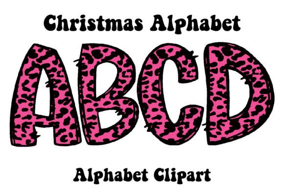 Christmas Alphabet Graphics for Festive, Feminine Crafting