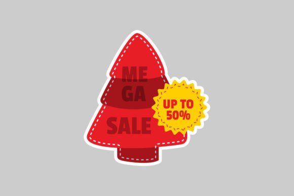 Christmas Sale Sticker Design: A Designer's Review for Graphics & Illustrations