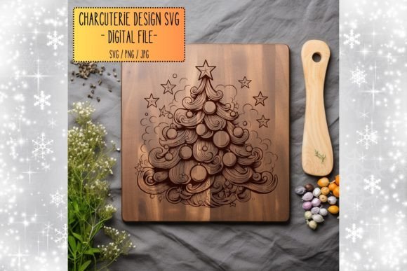 Christmas Tree Charcuterie Graphics for Festive Illustrations