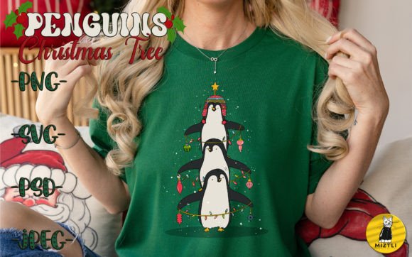 Cute Penguins Christmas Tree Graphics: A Crafter’s Review