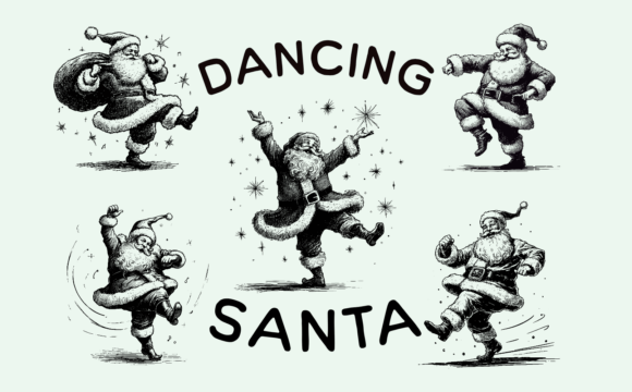 Dancing Santa SVG: Festive Graphics for Modern Publishers