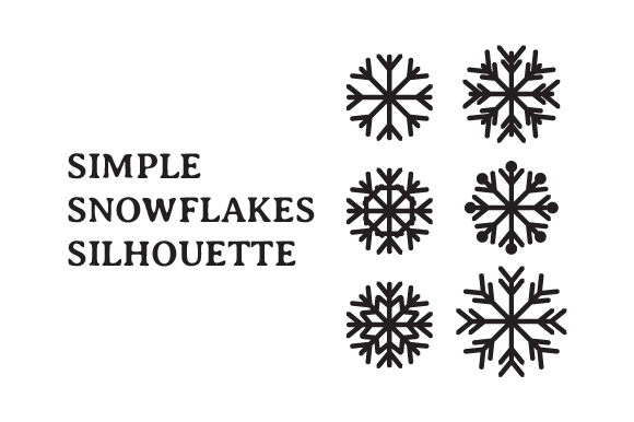 Snowflakes SVG Graphics for Elegant Editorial Illustrations